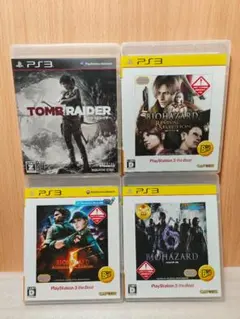【PS3 ソフト】バイオハザード HDリマスター 5 6 トゥームレイダー 4本