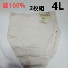 ショーツ4L 2枚セット はきこみ深め