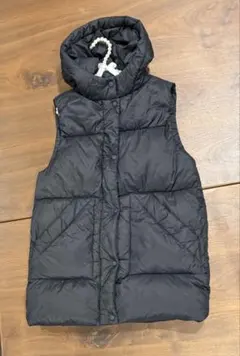 ZVA ブラック フード付きベスト　キッズサイズ