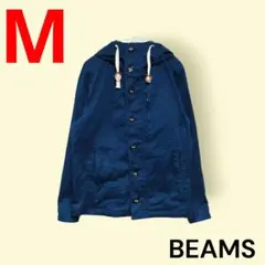 BEAMS　ビームス　コットンジャンパー　フード付き　ネイビー　М　レディース