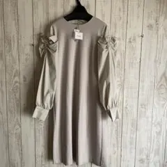 新品　fennel 定価¥2万7000円　長袖ワンピース　異素材　スコットクラブ