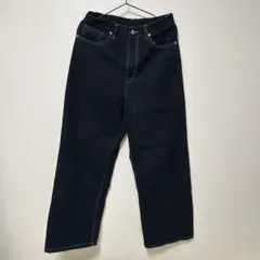 MONO-MART ダークブルー ワイドデニム S