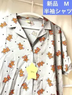 マイケル　くま　テディベア　ピーターパン　ディズニー　アロハシャツ　半袖　シャツ