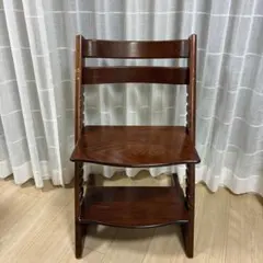 STOKE ダークブラウン 木製 ベビーチェア