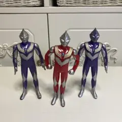 ウルトラマンティガソフビ3体セット☆日本製☆バンダイ☆円谷プロ
