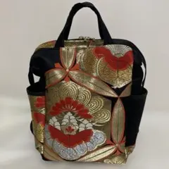 404 帯リメイク シックな花柄が美しい3wayバッグ✴︎ BOX ✴︎ - メルカリ