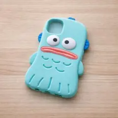 サンリオ ハンギョドン iPhoneケース 青色 ブルー シリコン 新品 限定