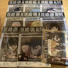 サカモトデイズ 一番くじ F賞 アクリルボード H賞 クリアファイル 9点セット