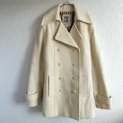 ✨MICHEL KLEIN✨ダブルブレスト チェスターコート【38】オフホワイト
