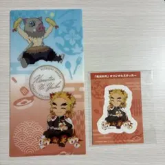 ② 鬼滅の刃 ufotable 絵巻カフェ 44mmくじ引き缶バッジ 煉獄杏寿郎