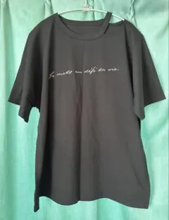 ノアール　ドルマンTシャツ　ブラック　大きいサイズのサムネイル