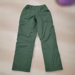 イオン オリーブグリーン ロングパンツ