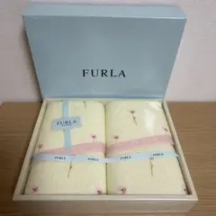 FURLA フェイスタオル 2枚セット ギフトボックス入り