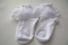 フリル靴下　ベビー　キッズ　ホワイト　入園式　入学式　フォーマル