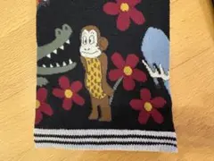 オレボレブラ・アルベロベロ⭐︎新品7分丈♪動物と花柄の黒レギンス