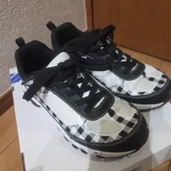 n+p school x JENNI チェック柄シューズ