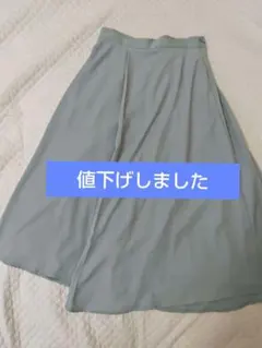 最終価格☆ルクールブラン☆アシンメトリーヘムラインフレアースカートМのサムネイル