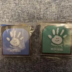 PALM COLORS 手形スタンプパッド そらいろ みどり 2個セットのサムネイル