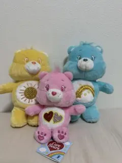 ケアベア ぬいぐるみセット キラキラＭＢぬいぐるみ　ぽってりきらきらぬいぐるみ