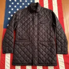 ブルックスブラザーズ スタンドカラー キルティングジャケット / コート M濃茶