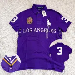 新品タグ付き✨️ポロラルフローレン ビッグポニー ポロシャツ ロサンゼルス 希少色