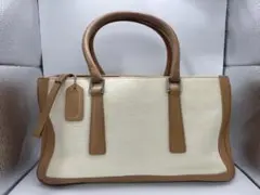 COACH ヴィンテージ コーチ ハンドバッグ キャンバス 9428 キャメル