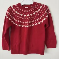 H&M キッズニットセーター　ハート柄