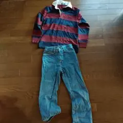 Polo by Ralph Lauren 長袖ポロシャツ 140　デニムセット
