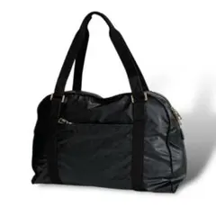 美品 ゲラルディーニ ボストンバッグ ソフティ 総柄 肩掛け 大容量 ブラック