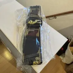 Fender ギターストラップ モノグラムロゴ ブラック×イエロー