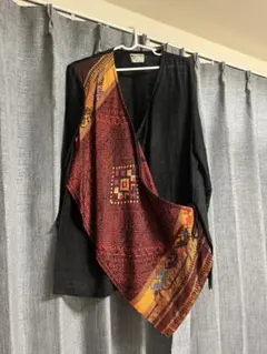 MALAIKA 刺繍切替 Vネック カーディガンのサムネイル
