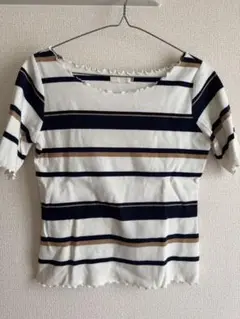earth music &ecologyストライプ 半袖TシャツSサイズ