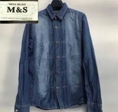 M&S 長袖デニムシャツ Mサイズのサムネイル