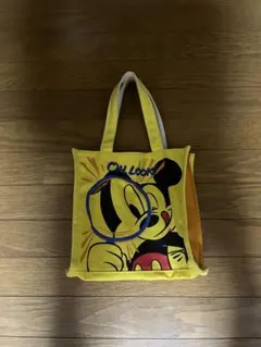 ミッキーマウス トートバッグ イエロー