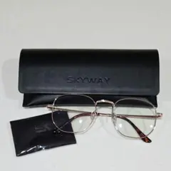 メタルフレーム お洒落メガネ 伊達メガネ ブルーライト 反射防止 軽量 男女兼用