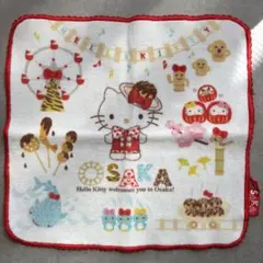 ハローキティ 大阪限定 ハンドタオル たこ焼き 観覧車 未使用