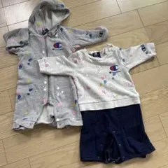 Champion ロンパース カバーオール 2点セット 70cm