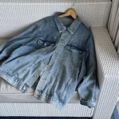 完売商品☆wee9s☆オーバーサイズ☆デニムジャケット☆新品 2025年最新】wee9s Gジャン・デニムジャケット・カバーオールの