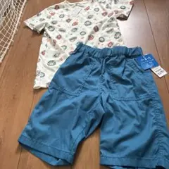 130cm 上下セット　半袖　ハーフパンツ　サッカー　野球　バスケ　ラグビー　綿