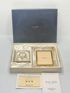ミキモト インターナショナル パール付置時計 フォトフレーム セット 箱付