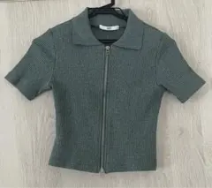 SLY FRONT ZIP CUT RIB TOPS