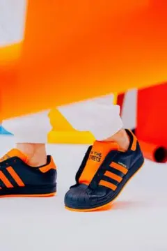 adidas アディダス スーパースター レースレス スリッポン 23cm