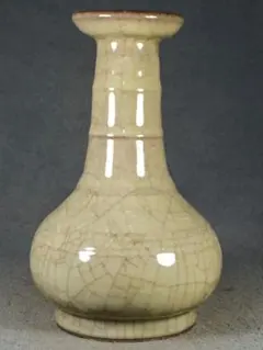 宋時代 哥窑开片 蒜头瓶 貫入釉 瓶 陶器 時代物 骨董品 - メルカリ
