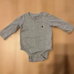 GAP グレーロンパース 6-12ヶ月