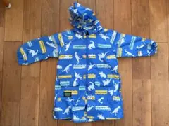 Klädskåp 恐竜と電車のプリント レインコート　Ｍサイズ（95-105）