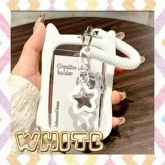 アイドル トレカケース 猫耳 パスケース 定期入れ キーホルダー 推し活 チェキ