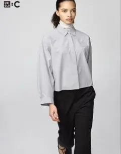 ユニクロ　シャツ　ストライプ