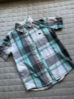 OLDNAVY オールドネイビー 男子 チェック　シャツ　ブルー系