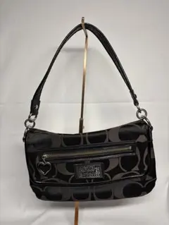 【美品】　COACH ポピー シグネチャーシリーズ 2wayワンショルダーバッグ