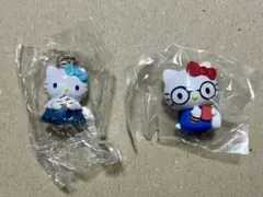 ハローキティ　星色天使チャーム＆めがねっこちゃんフィギュア